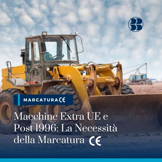 marcatura ce macchine. Escavatore in primo piano